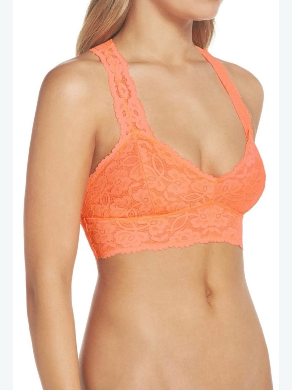 Free people Lace Bralette - Coral Pink